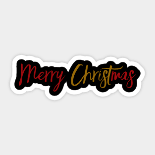Merry CHRISTmas Christian Christmas Design Sticker